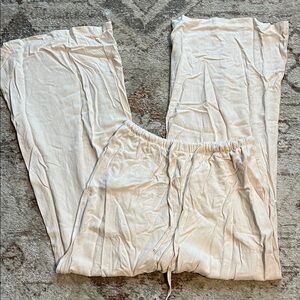 Amazon Cream Wide Leg Pants